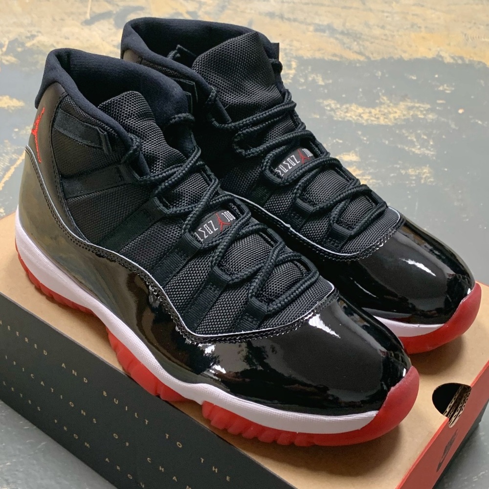 Air Jordan 11 XI Bred Retro 23 378037-061 10.5 - Picture 4 of 8